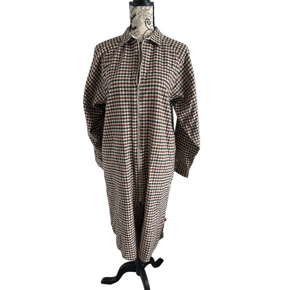 WOOLRICH Women's Light Weight Plaid Shirt Jacket Size Medium - Picture 1 of 8